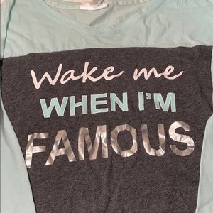 Girls long sleeve pajama top